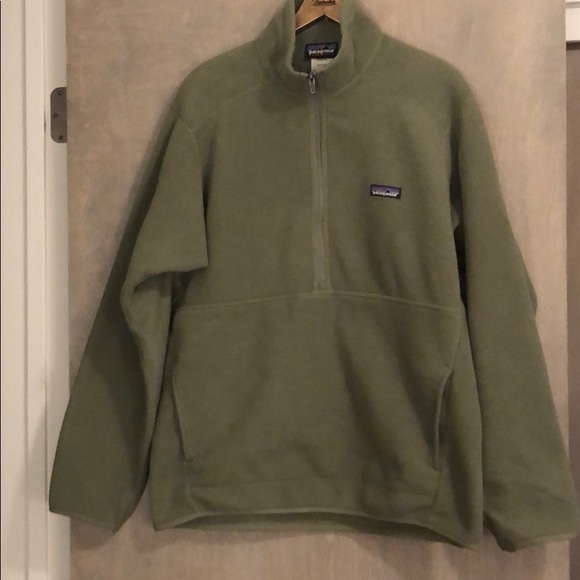 Patagonia Pullover Fleece Mens M Olive 